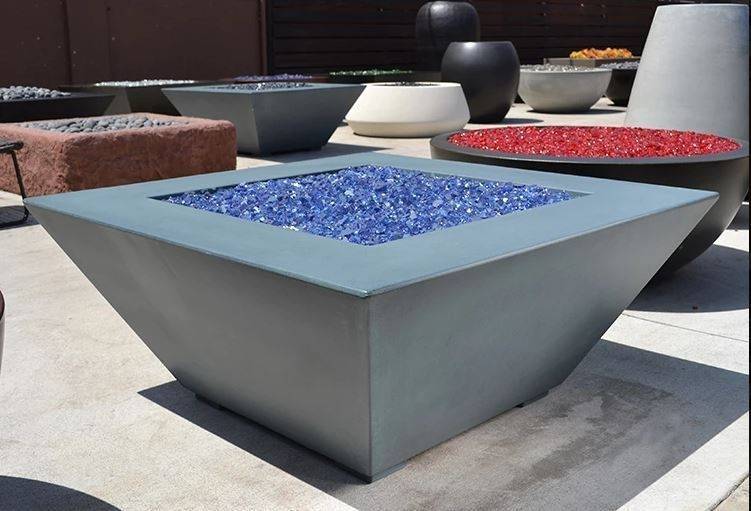 Archpot Geo Square Fire Table - FGGSQ42X18-FT