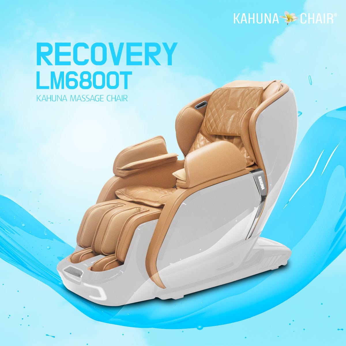 Kahuna Chair – LM-6800T Black/Camel - Massage Chair