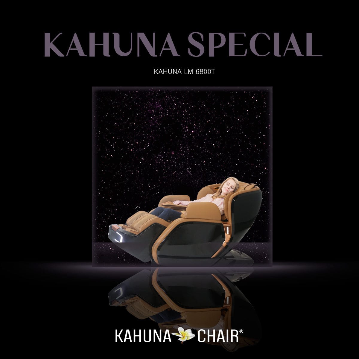 Kahuna Chair – LM-6800T White/Black - Massage Chair