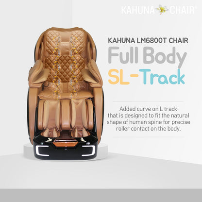 Kahuna Chair – LM-6800T Black/Camel - Massage Chair