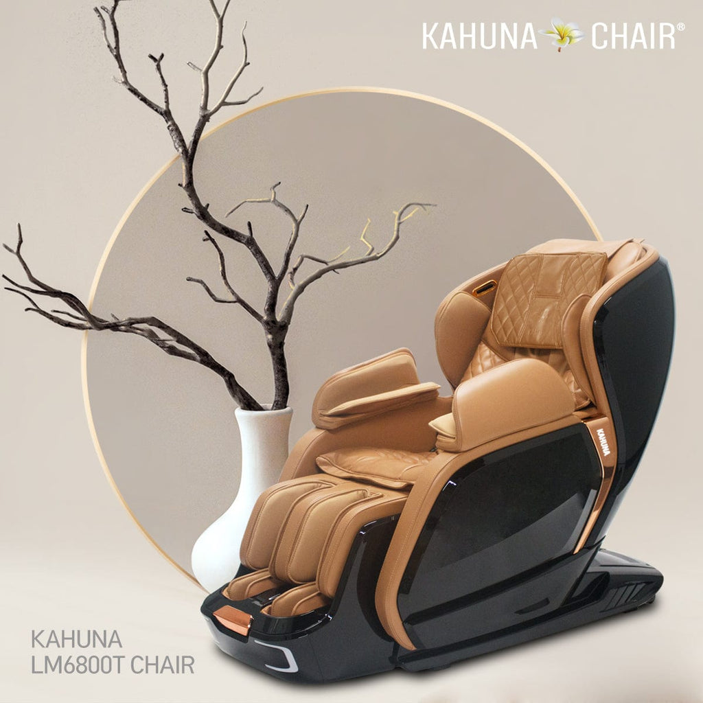 Kahuna Chair – LM-6800T Black/Camel - Massage Chair