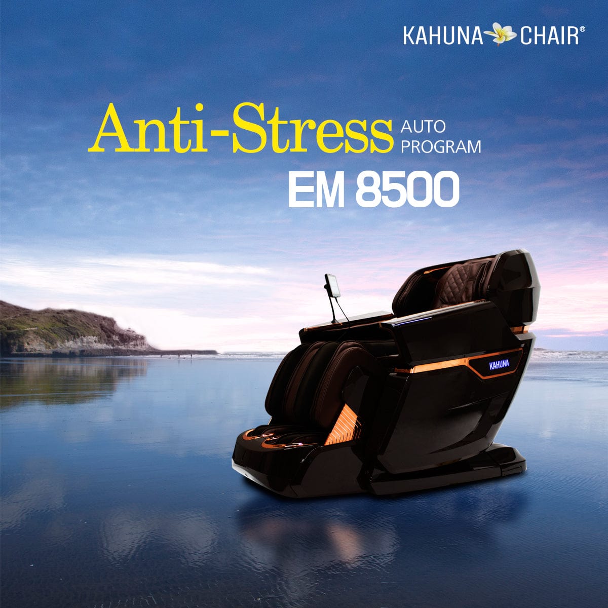 Kahuna Chair – EM 8500 [Brown/Darkbrown] - Massage Chair