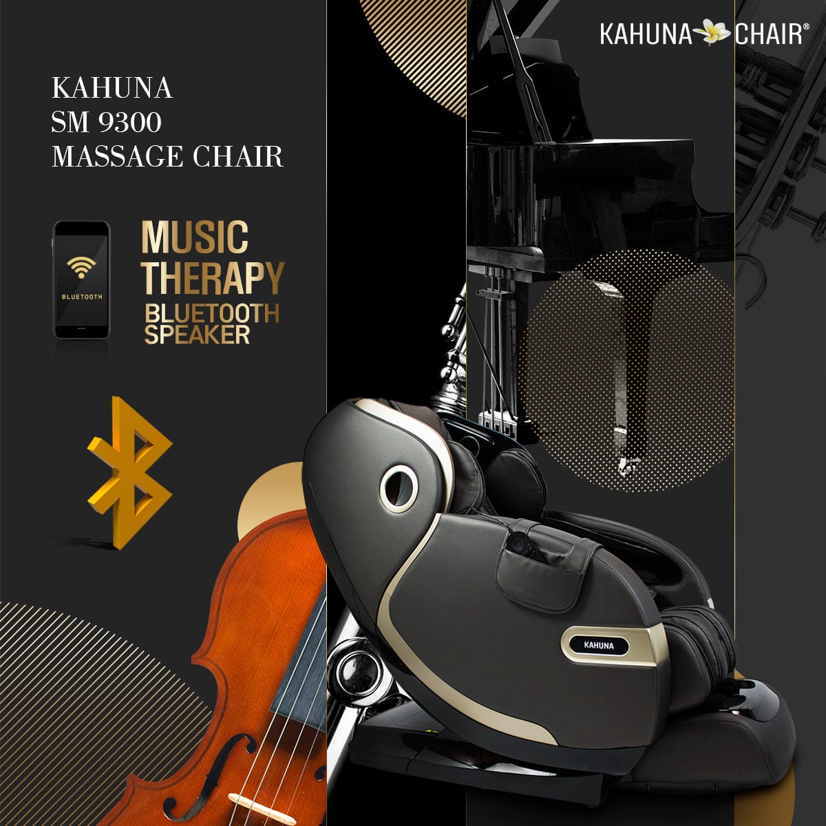 Kahuna Chair – SM 9300 [Black] - Massage Chair