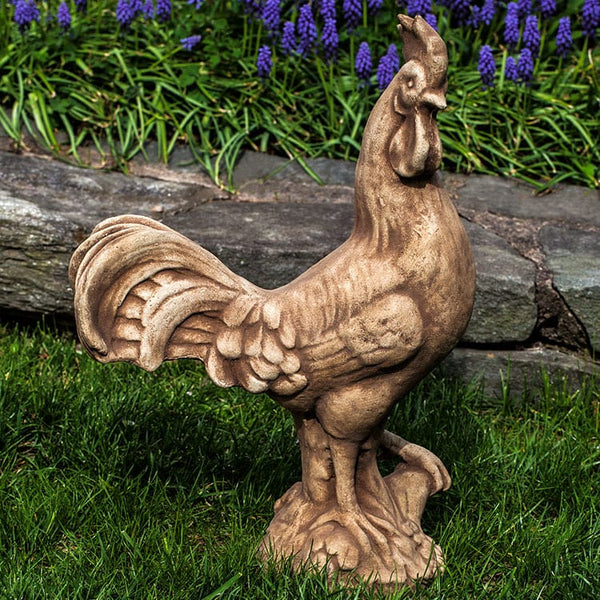 Campania International Antique Rooster Statuary - A-500