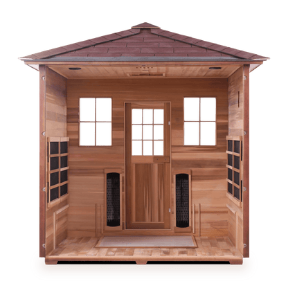 Enlighten Full Spectrum Infrared Sauna SIERRA - 5 Peak - 5 Person - Outdoor Sauna