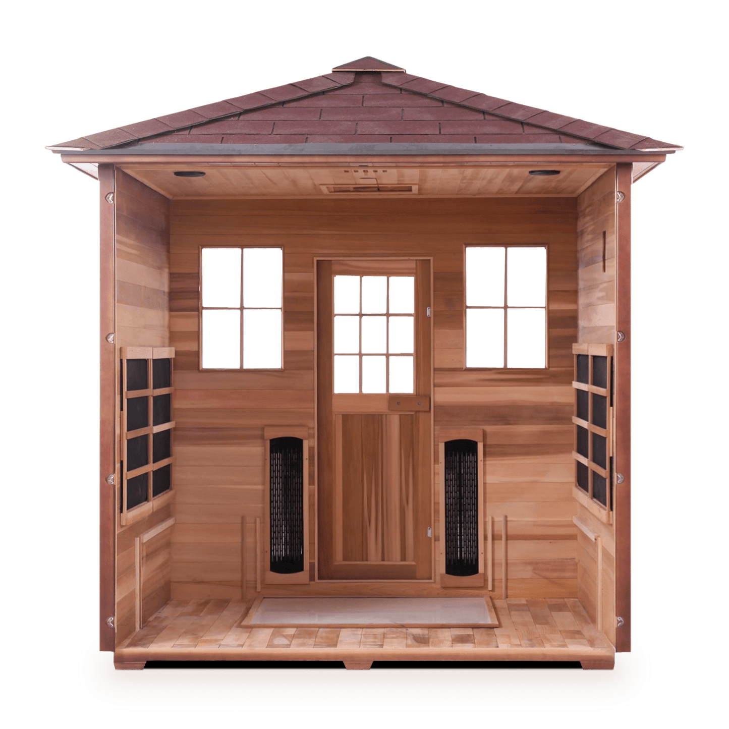 Enlighten Infrared/Traditional Sauna SAPPHIRE - 5 Peak - 5 Person Outdoor Sauna