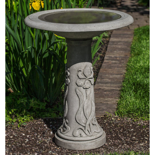 Campania International Iris Birdbath - B-171