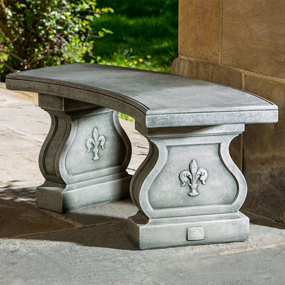 Campania International Fleur De Lys Curved Bench - BE-120