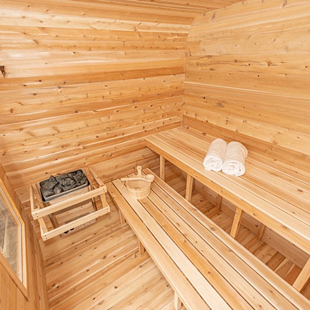 Dundalk Canadian Timber White Cedar Luna Outdoor Sauna - CTC22LU