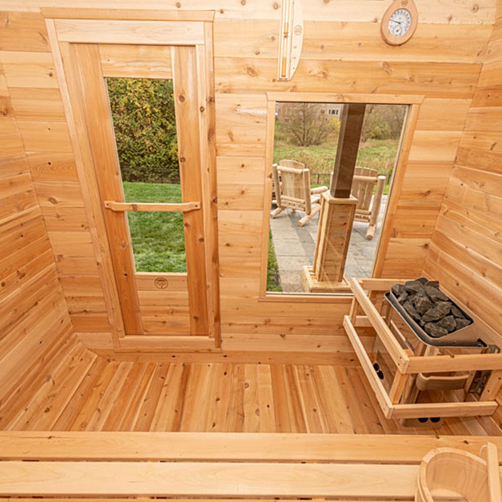 Dundalk Canadian Timber White Cedar Luna Outdoor Sauna - CTC22LU