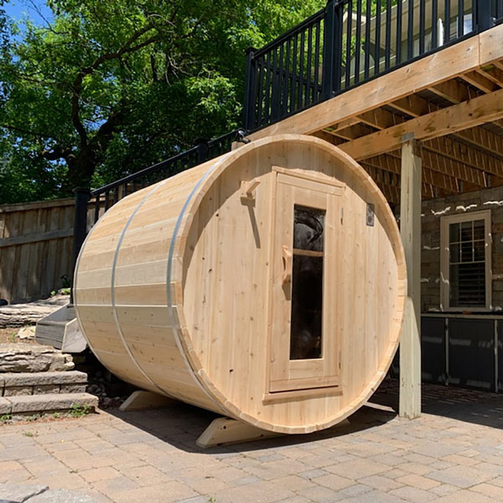 Dundalk Canadian Timber White Cedar Harmony Outdoor Sauna - CTC22W