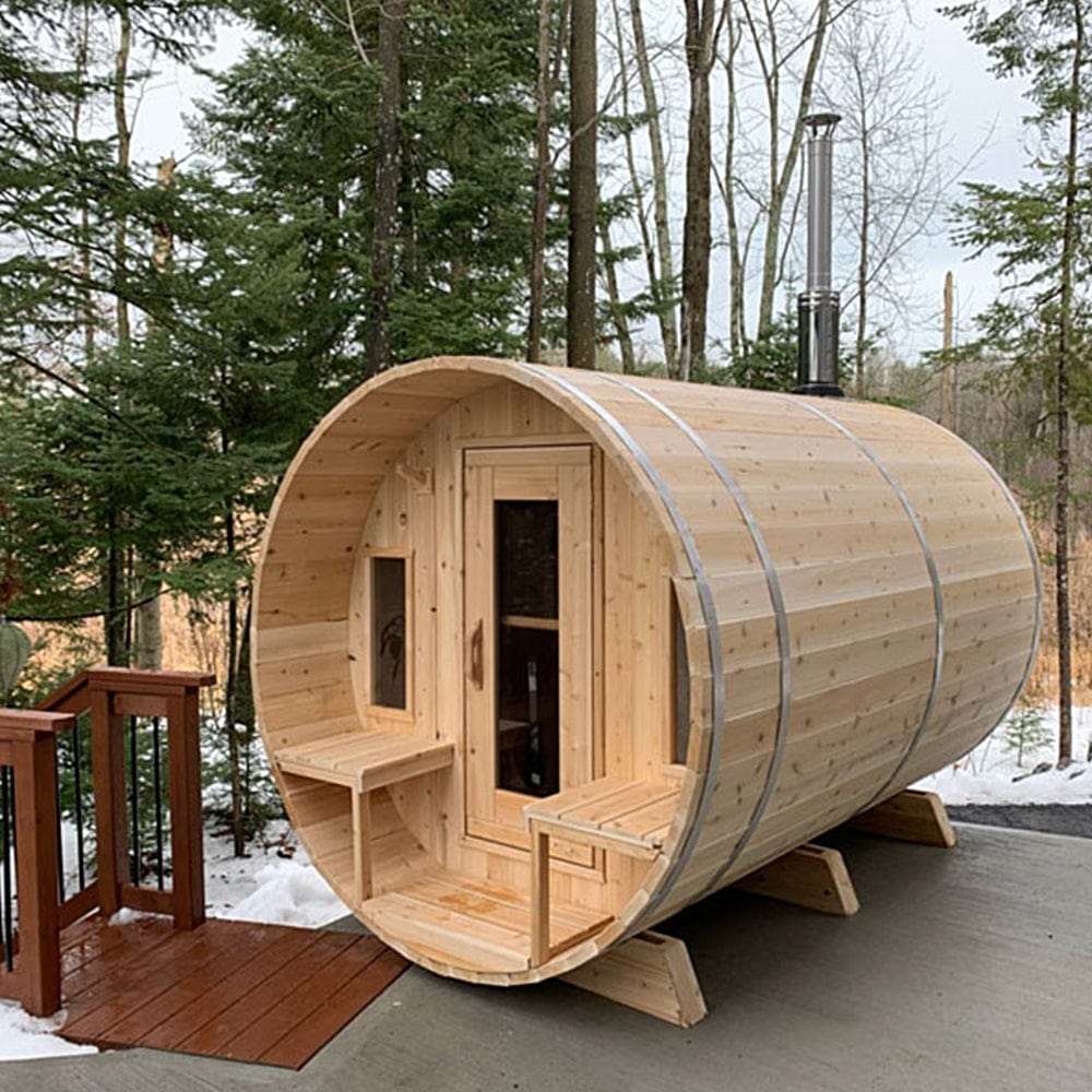 Dundalk Canadian Timber White Cedar Tranquility Outdoor Sauna - CTC2345W