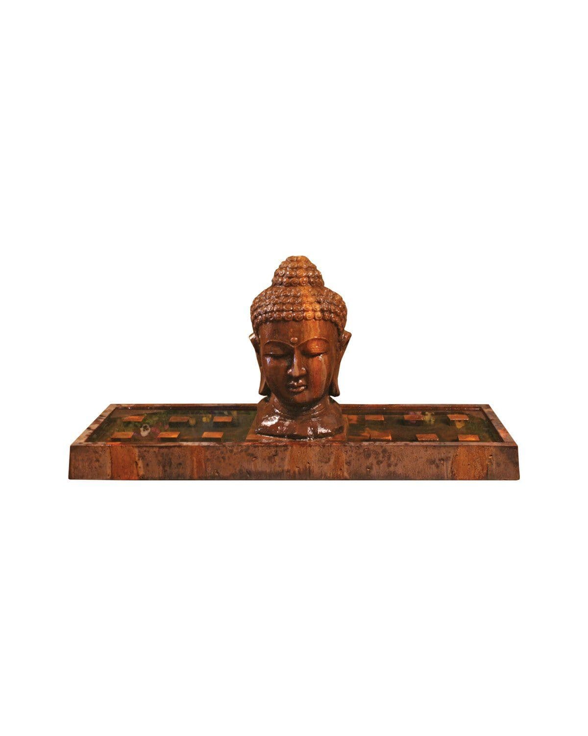 G-BHEAD-FTN LG GFRC Gist Buddha Head Fountain (Large) - 75W x 29D x 38H Gist