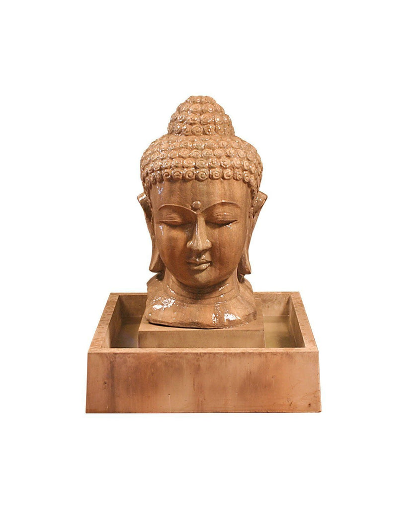 G-BHEAD-FTN SM GFRC Gist Buddha Head Fountain (Small) - 32W x 40H Gist