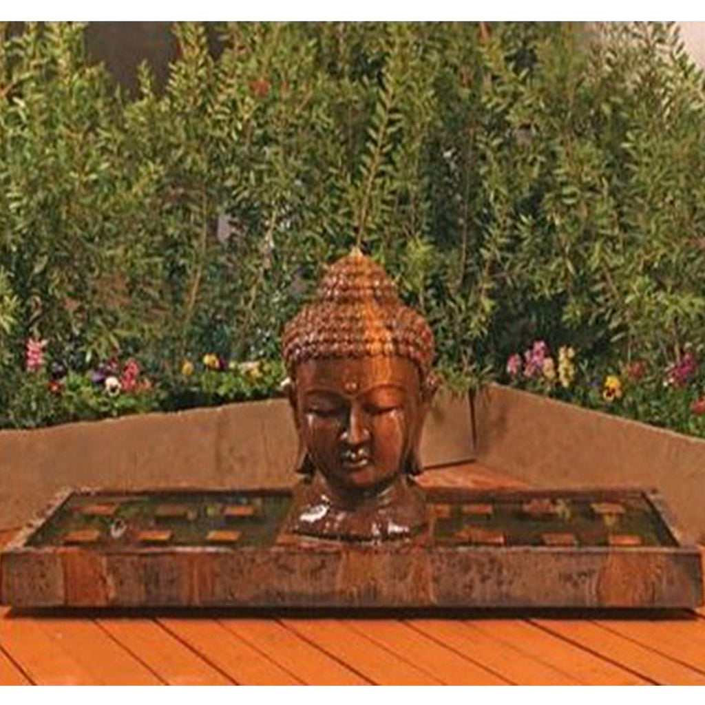 Gist Buddha Head Fountain (Large)  75W x 29D x 38H - G-BHEAD-FTN LG