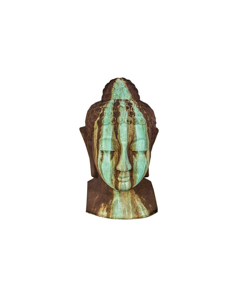 G-BHEAD GFRC Gist Buddha Head Sculpture - 15W x 16D x 30H Gist