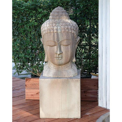 Gist Half Buddha Head Wall Statue 15W x 8D x 30H - G-BHEAD-WALL