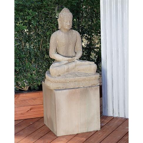 Gist Sitting Buddha Sculpture 21W x 18D x 31H - G-BUDS