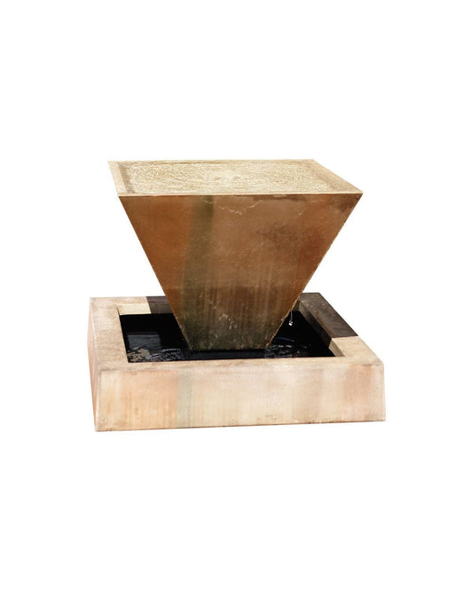 G-OBSF GFRC Gist Small Oblique Fountain - 32W x 32D x 25H Gist