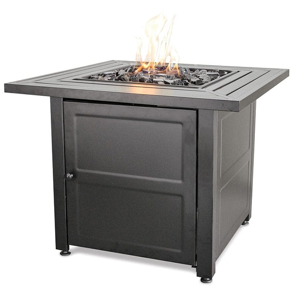 Fire Table LP Gas Outdoor Fire Pit with Steel Mantel Mr. Bar-B-Q Products