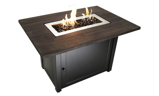 Fire Table The Marc, 40 x 28 Rectangular Gas Outdoor Fire Pit Mr. Bar-B-Q Products