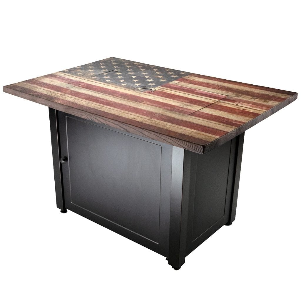 Fire Table The Americana, 40 x 28 Rectangular Gas Outdoor Fire Pit Mr. Bar-B-Q Products