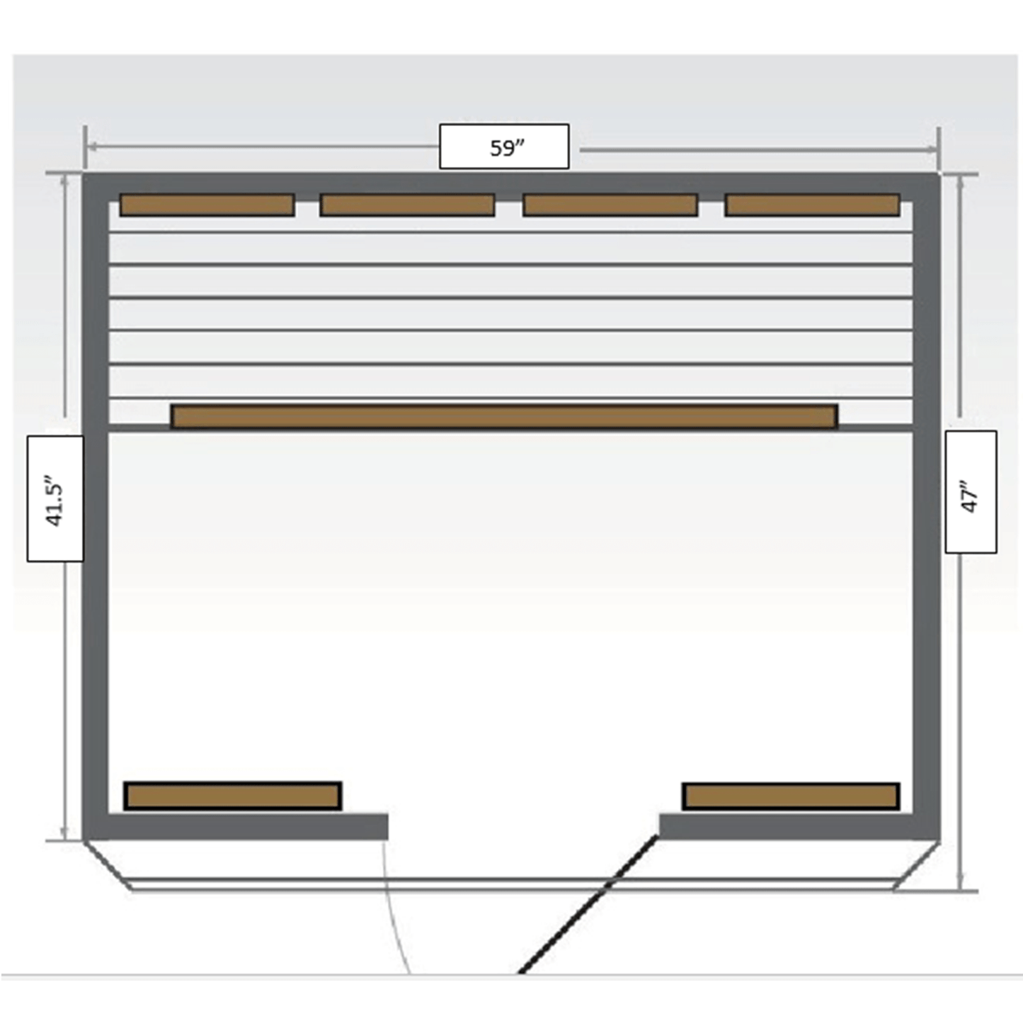 Sunray Grandby 3-Person Outdoor Infrared Sauna