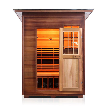 Enlighten Full Spectrum Infrared Sauna SIERRA - 3 Slope - 3 Person Outdoor Sauna