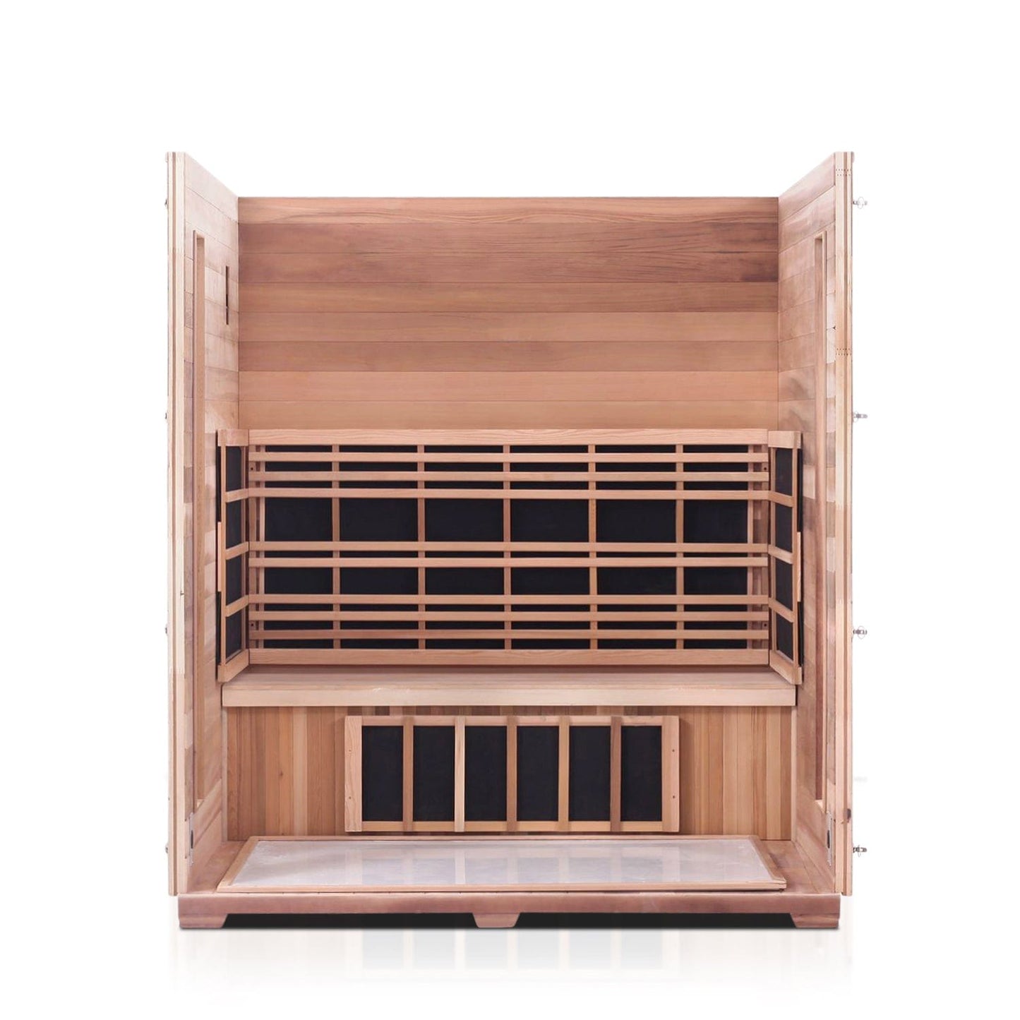 Enlighten Full Spectrum Infrared Sauna RUSTIC  - 4 Peak - 4 Person Outdoor Sauna