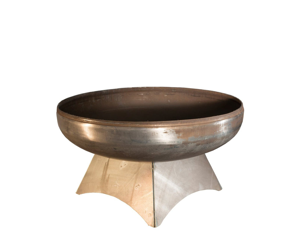 Liberty Fire Pit with Standard Base - Natural Steel Finish