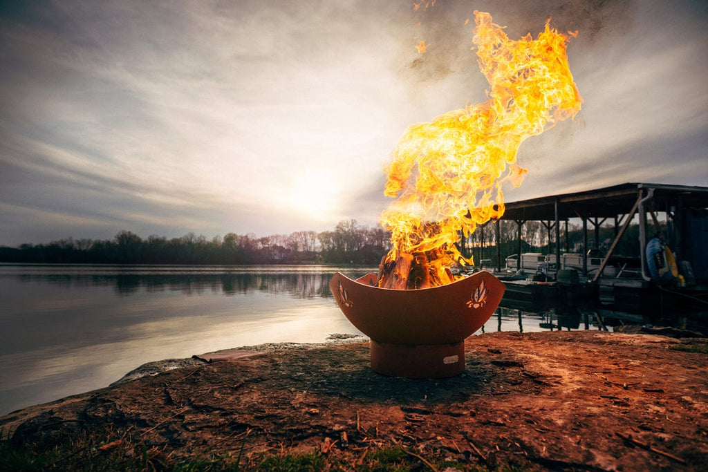 Fire Pit Art - Namaste