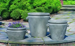 Campania International Scroll Handle Tub Planter - P-294