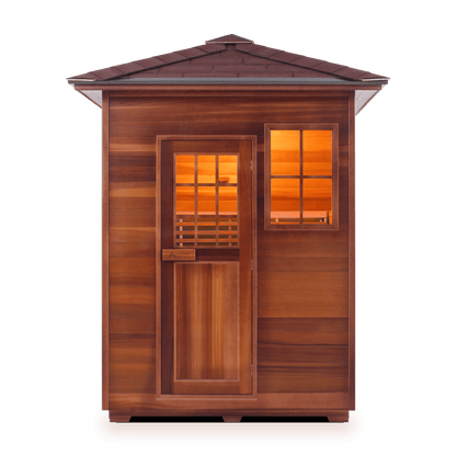 Enlighten Dry Traditional Sauna MoonLight - 3 Peak - 3 Person Outdoor Sauna