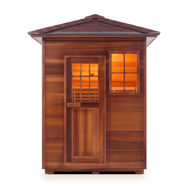 Enlighten Dry Traditional Sauna MoonLight - 3 Peak - 3 Person Outdoor Sauna