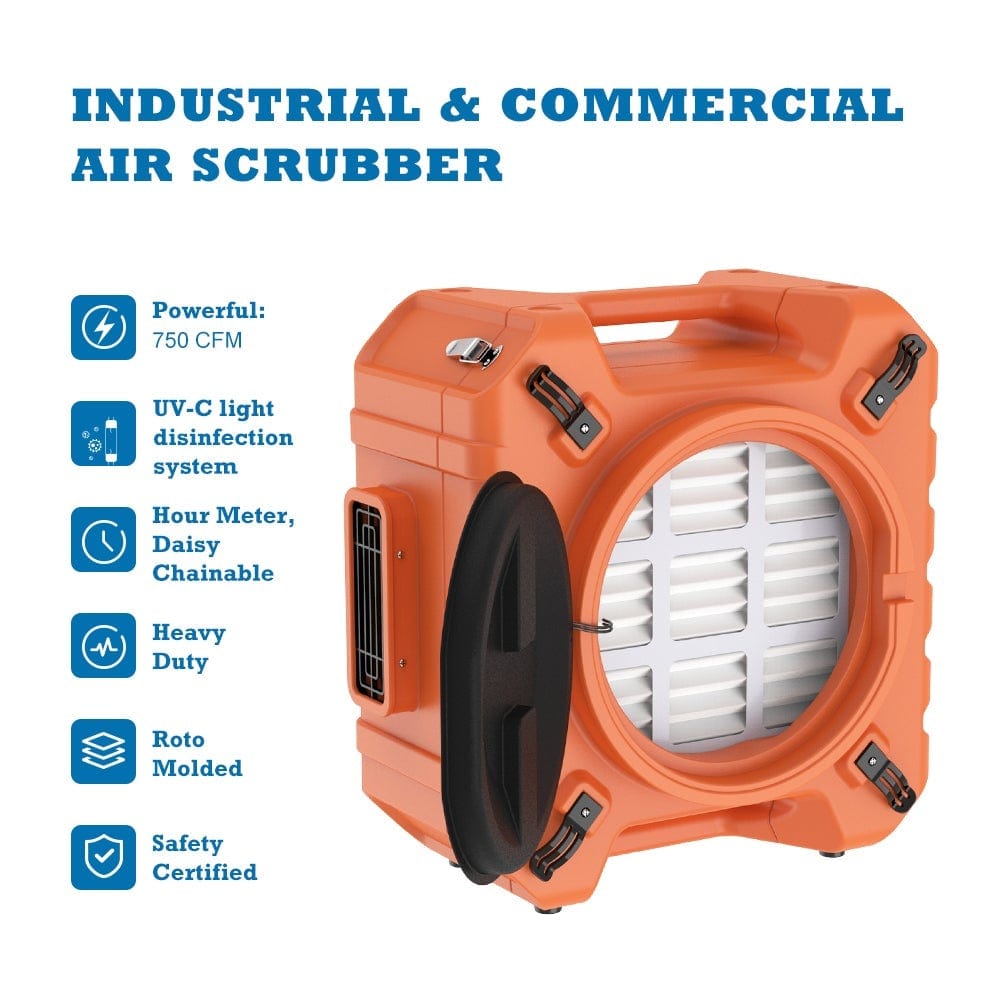Air Scrubber Alorair Air Scrubber Uv-C Light Sterilization Professional 3-Stage Filtration Negative Machine Alorair