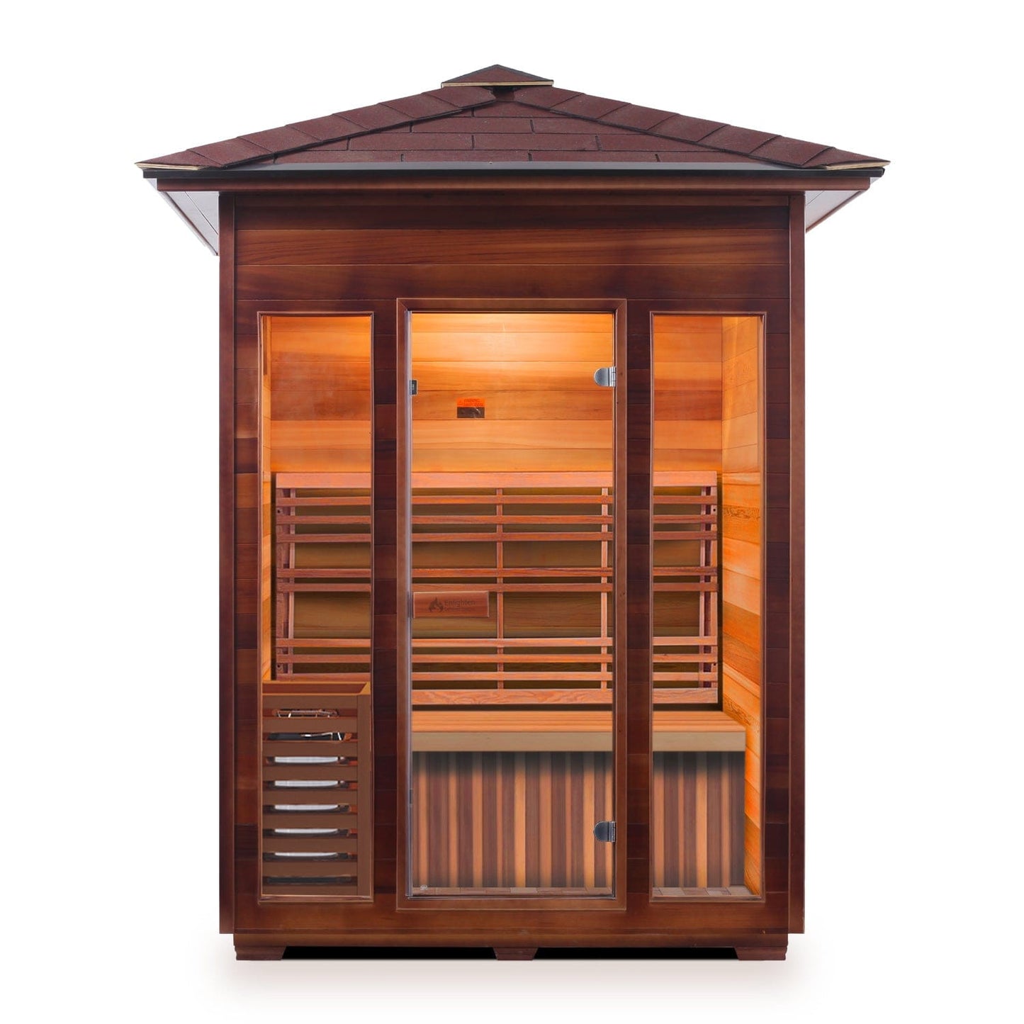 Enlighten Dry Traditional Sauna SunRise - 3 Peak - 3 Person Outdoor Sauna