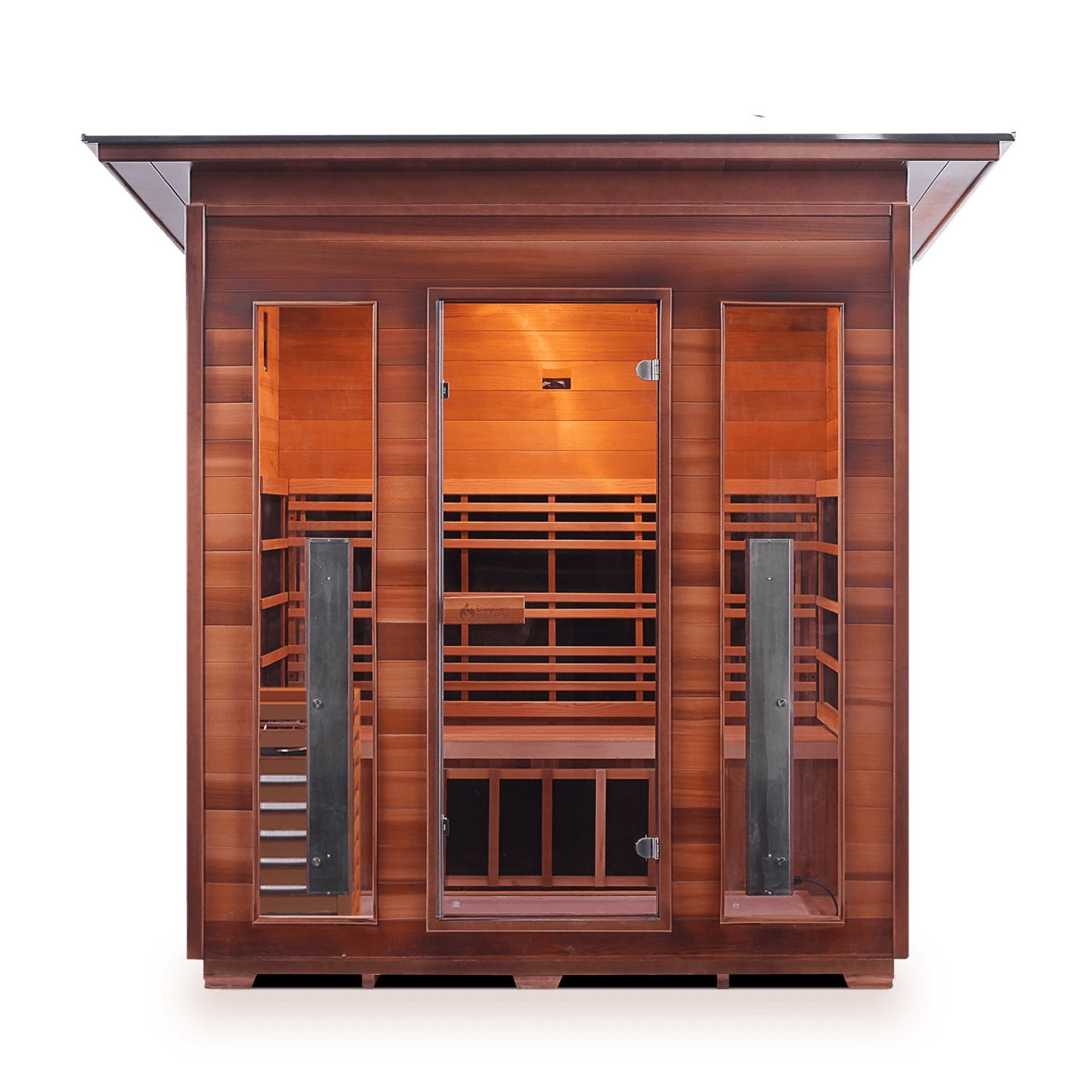 Enlighten Infrared/Traditional Sauna DIAMOND - 4 Slope - 4 Person Outdoor Sauna