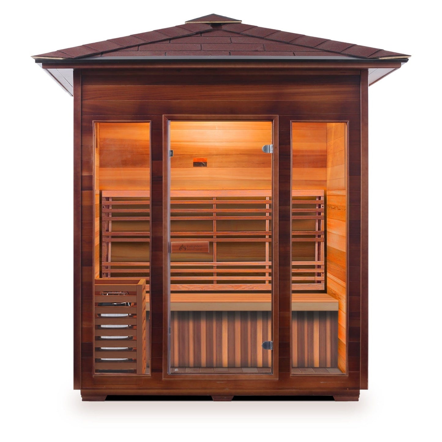 Enlighten Dry Traditional Sauna SunRise - 4 Peak - 4 Person Outdoor Sauna