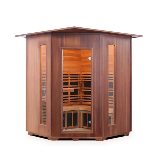 Enlighten Infrared/Traditional Sauna DIAMOND - 4C Indoor - 4 Person Sauna