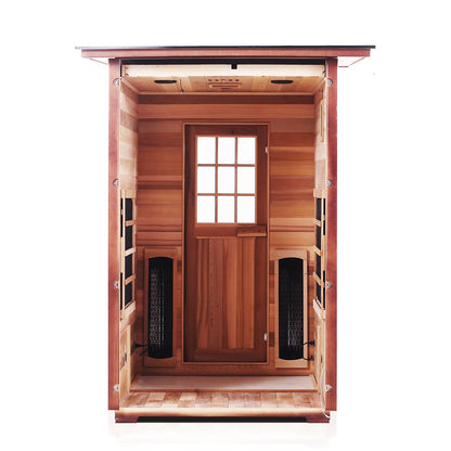 Enlighten Full Spectrum Infrared Sauna SIERRA - 2 Slope - 2 Person Outdoor Sauna