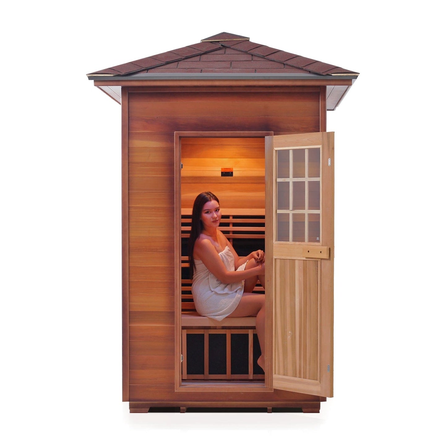 Enlighten Full Spectrum Infrared Sauna SIERRA - 2 Peak - 2 Person Outdoor Sauna