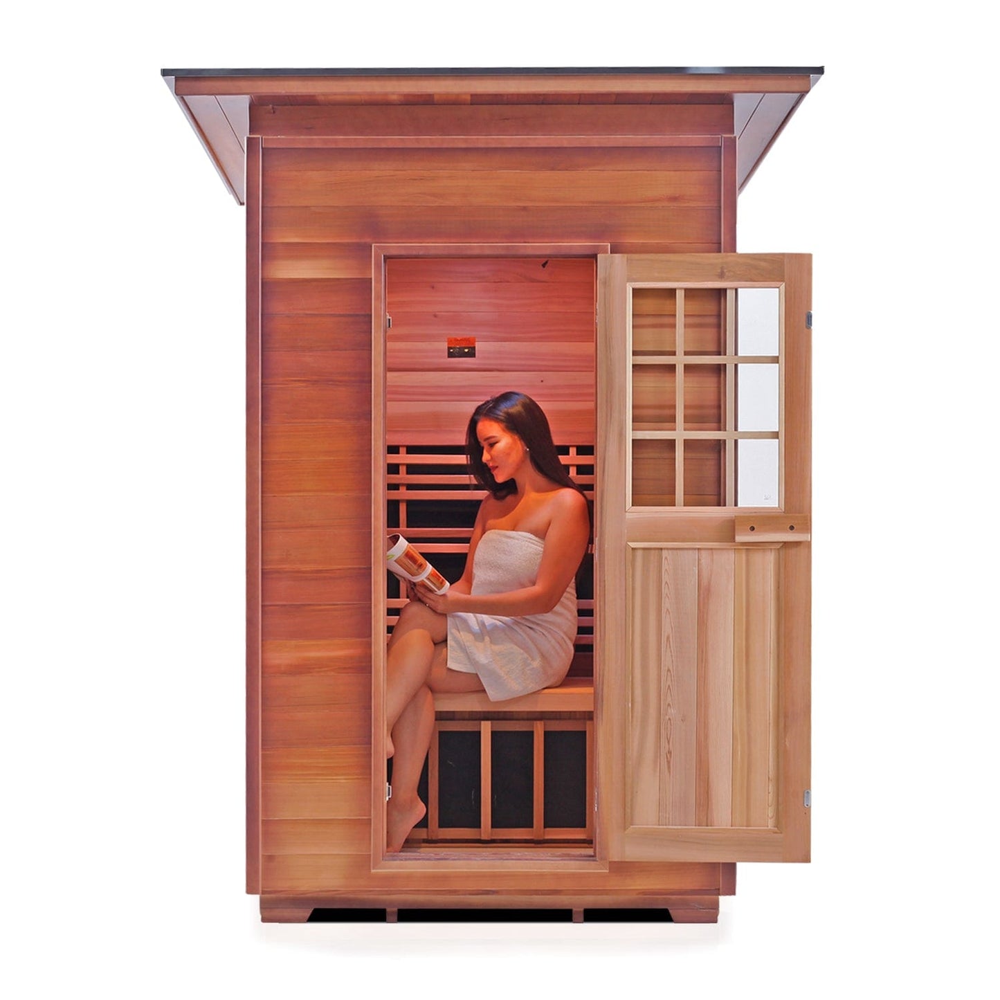 Enlighten Full Spectrum Infrared Sauna SIERRA - 2 Slope - 2 Person Outdoor Sauna