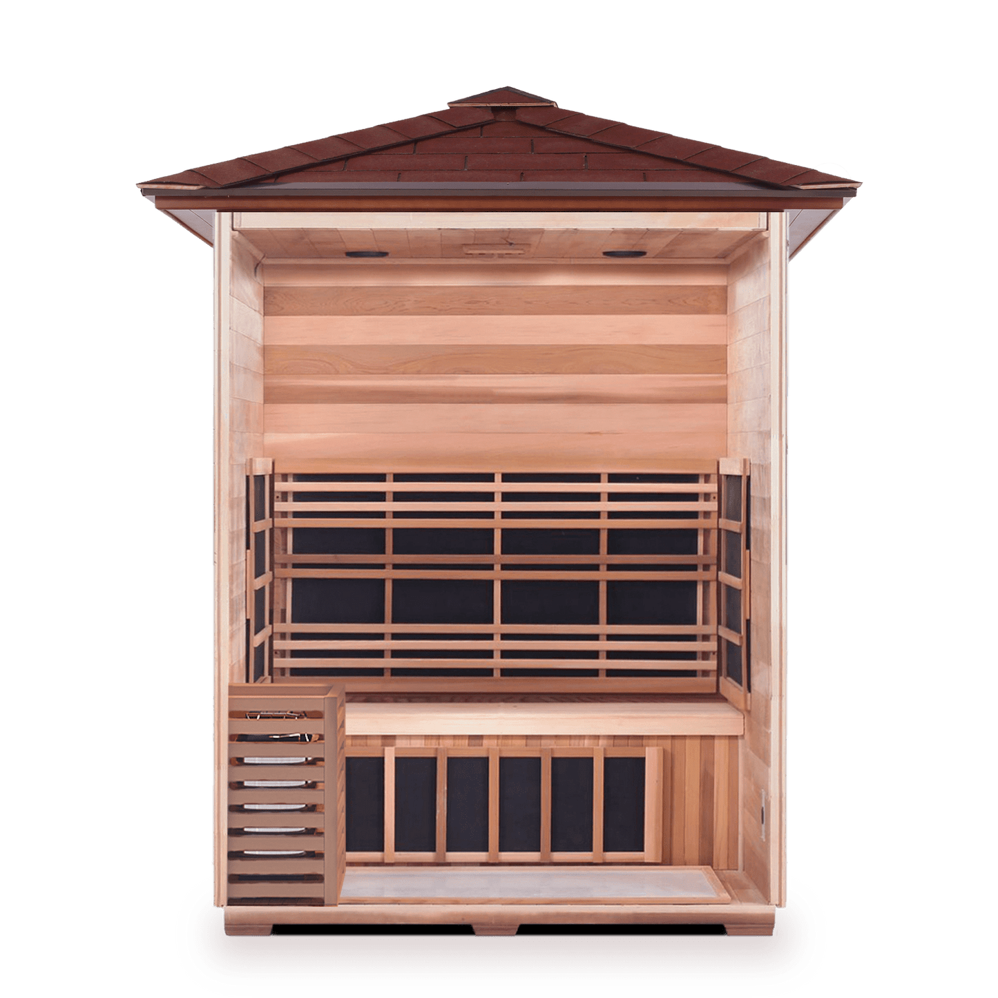 Enlighten Infrared/Traditional Sauna SAPPHIRE - 3 Peak - 3 Person Outdoor Sauna