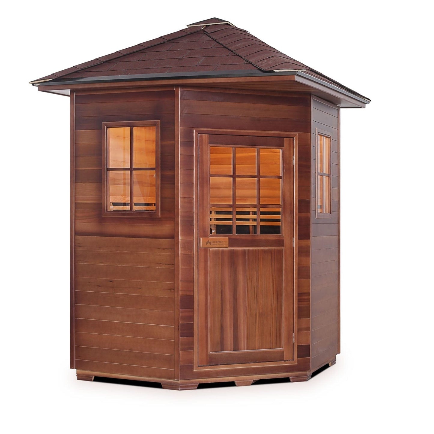 Enlighten Infrared/Traditional Sauna SAPPHIRE - 4C Peak - 4 Person Outdoor Sauna