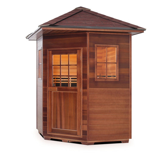 Enlighten Full Spectrum Infrared Sauna SIERRA 4C Peak - 4 Person - Outdoor Sauna