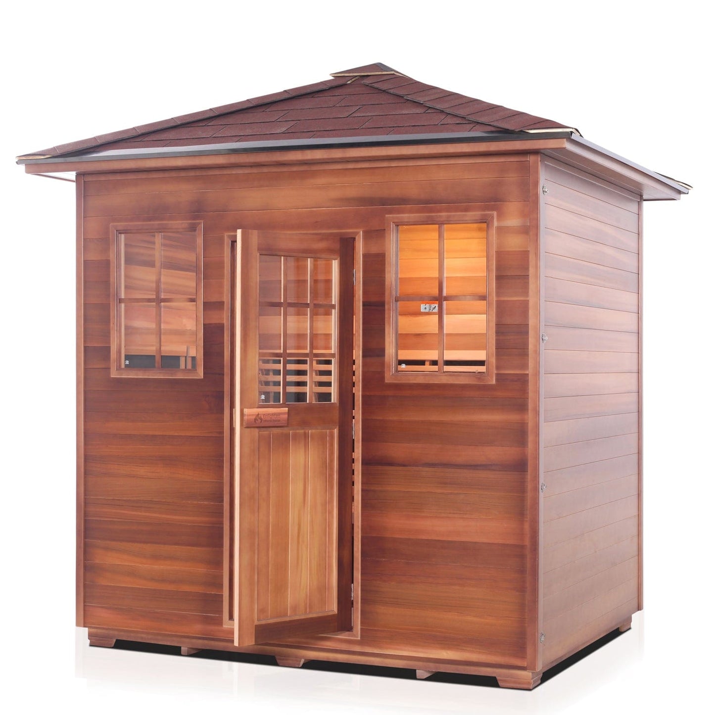 Enlighten Full Spectrum Infrared Sauna SIERRA - 5 Peak - 5 Person - Outdoor Sauna