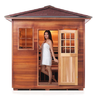 Enlighten Full Spectrum Infrared Sauna SIERRA - 5 Peak - 5 Person - Outdoor Sauna