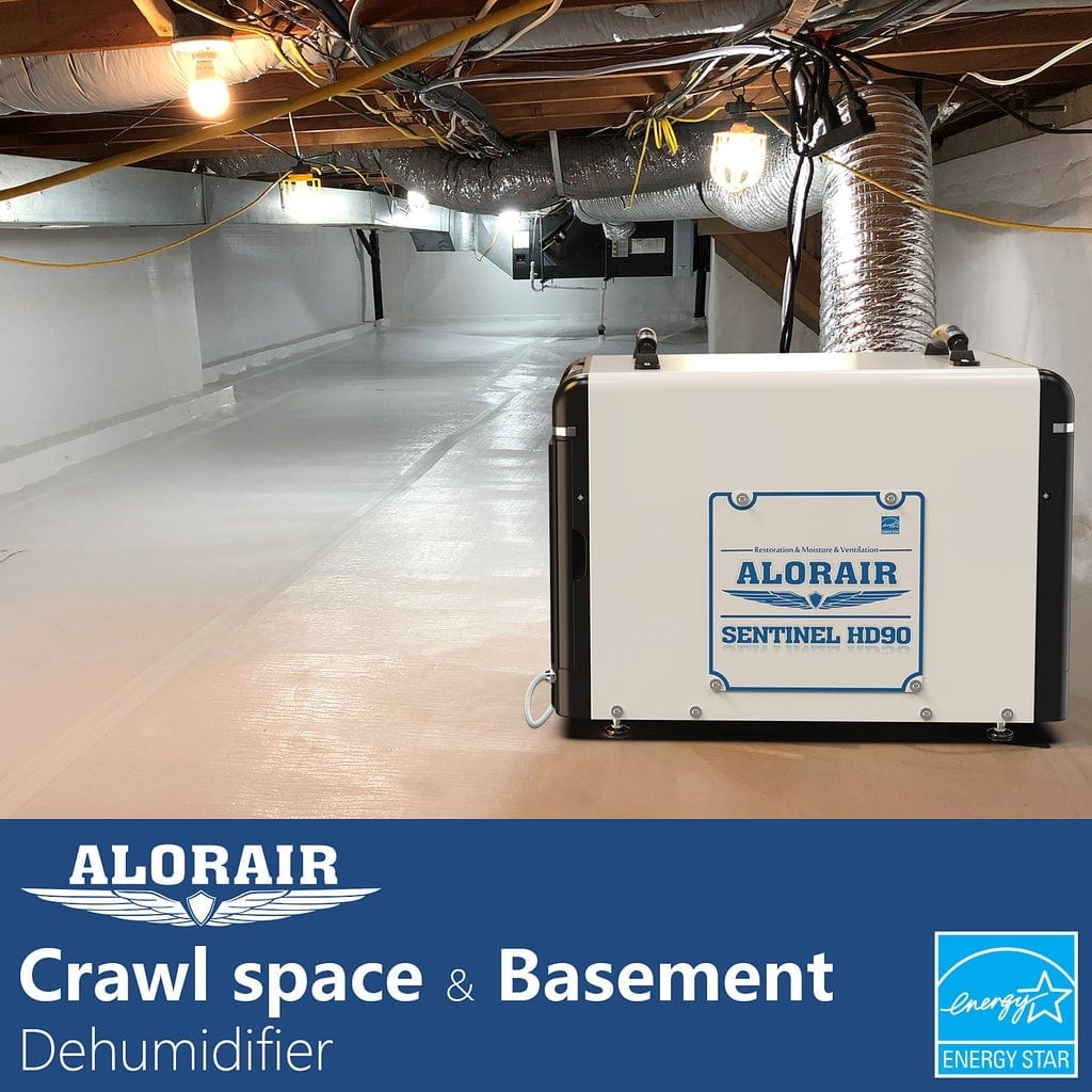 Dehumidifiers Alorair® Sentinel HD90 Energy Star Basement & Crawl Space Dehumidifier 90 Pints/Day Alorair