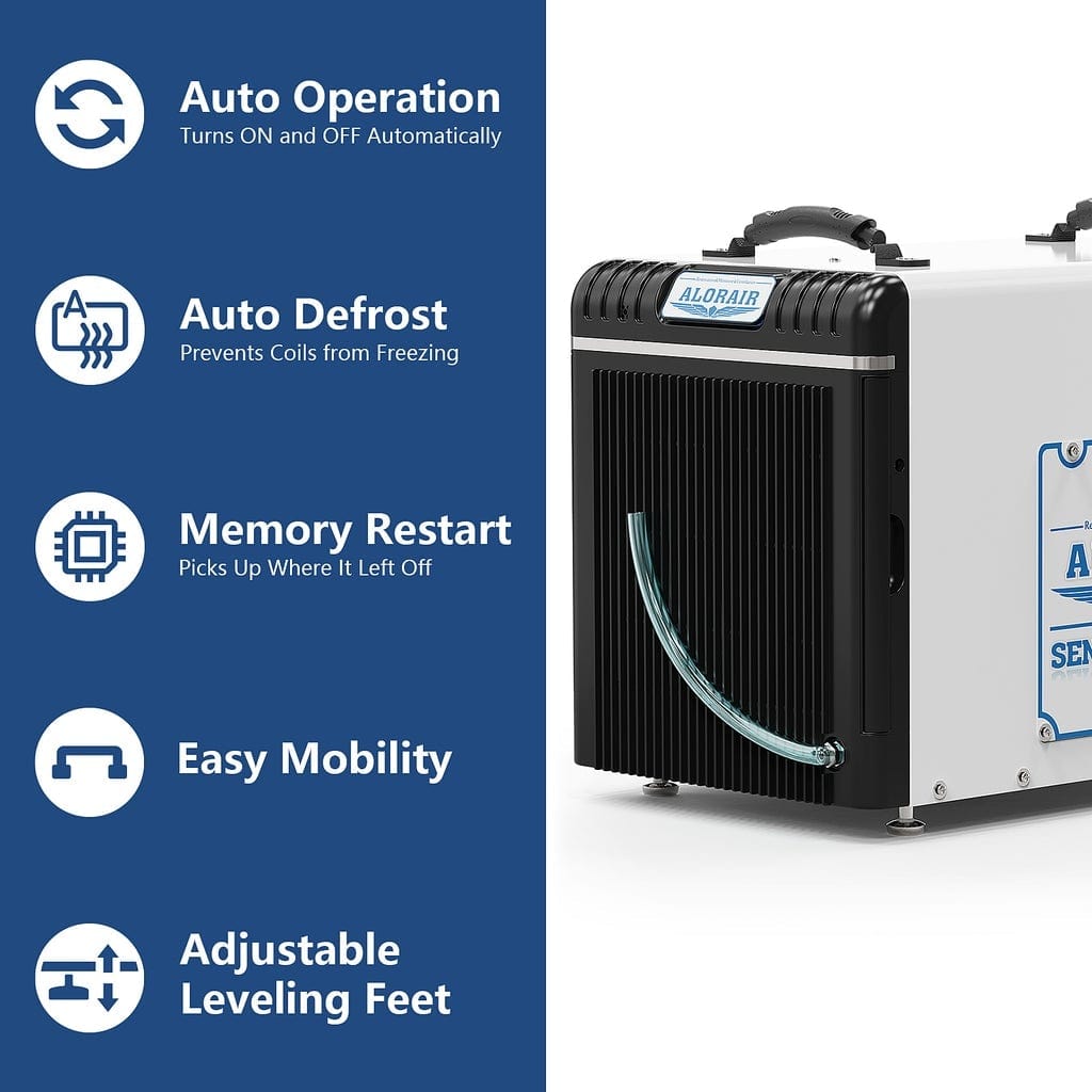 Dehumidifiers Alorair® Sentinel HD90 Energy Star Basement & Crawl Space Dehumidifier 90 Pints/Day Alorair