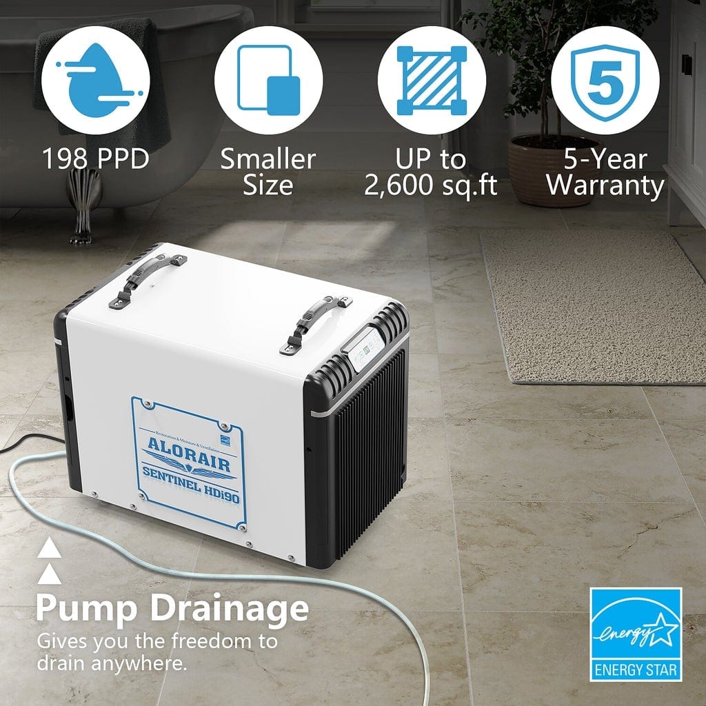 Dehumidifiers Alorair Basement/Crawlspace Dehumidifiers 198 PPD (Saturation) Alorair